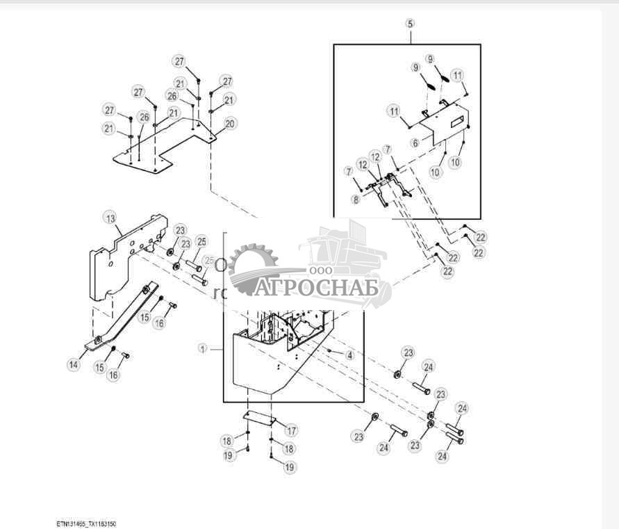 Left Saddle, Without Counterweight 